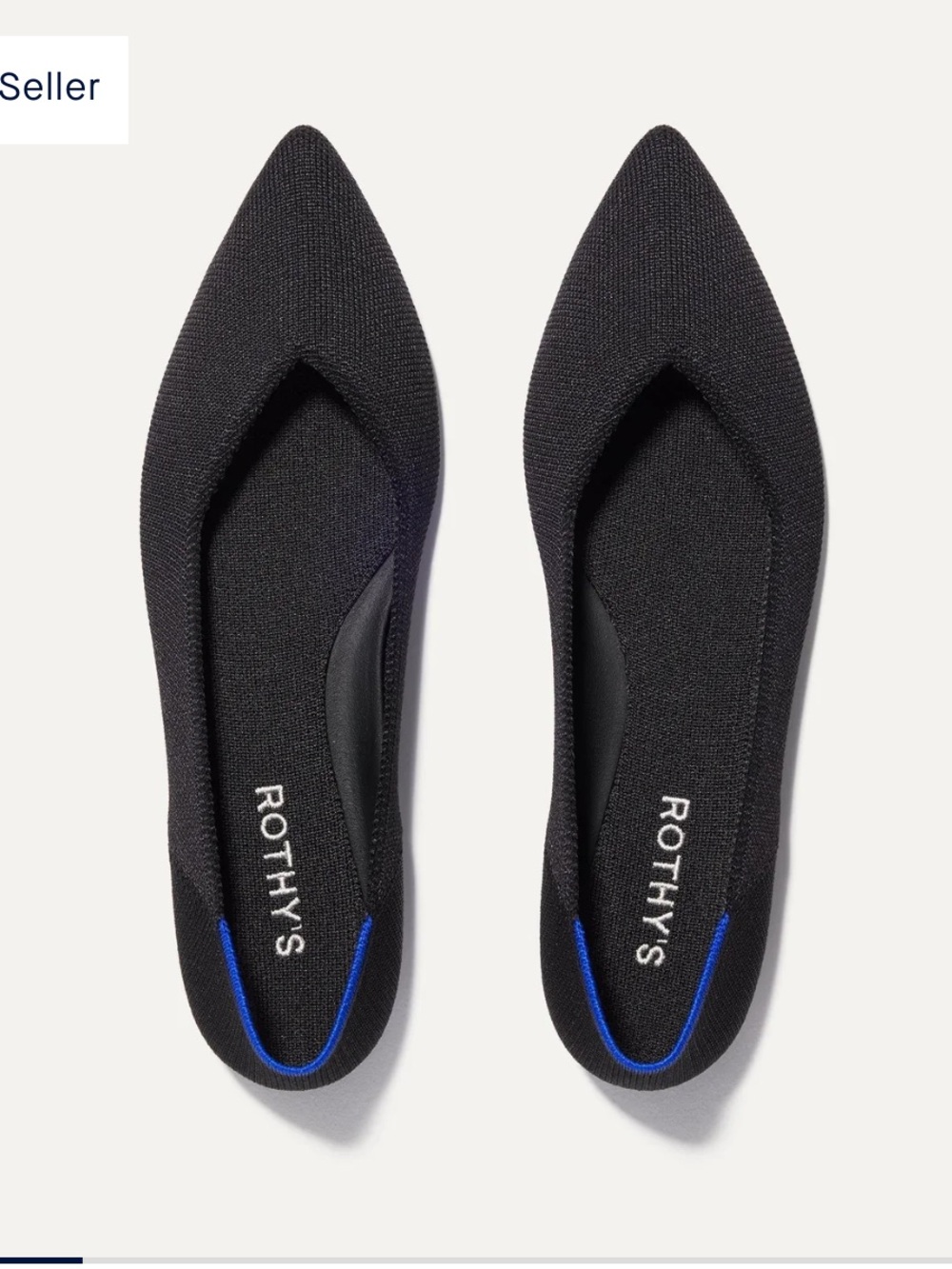 NWOB Rothy’s The Point II Black Flats | Women’s Size 9.5